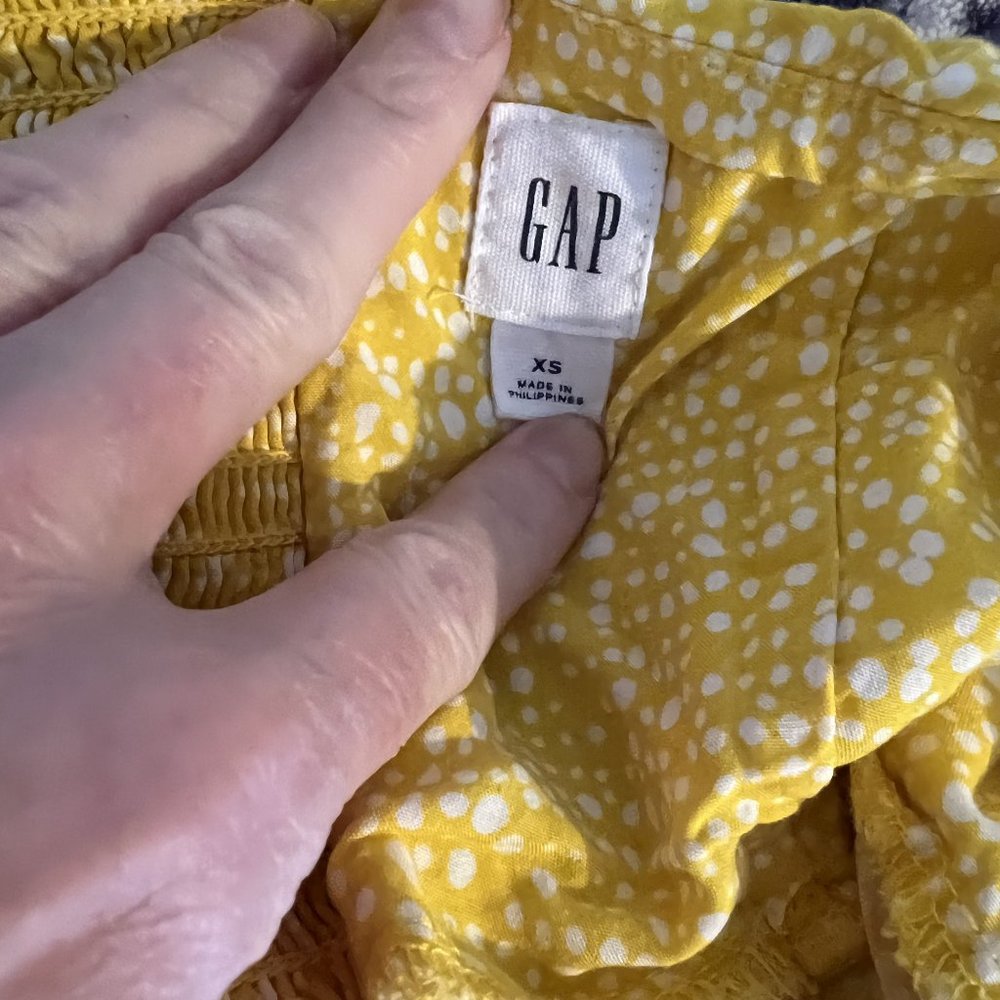 Gap Yellow SunDress Spaghetti straps X-small